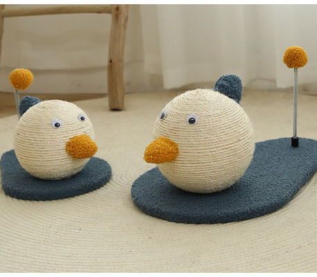 ODM Mobiliário de gato de madeira Sisal Eco Amigável Brinquedo para animais de estimação Brinquedo para gatos Escrava-bola Cama de gato sustentável