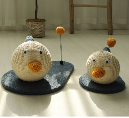 ODM Designs Cat Scratch Toy Sisal Bola de Corda Loop de Exercício para Jogos Diversos e Kitty Resting