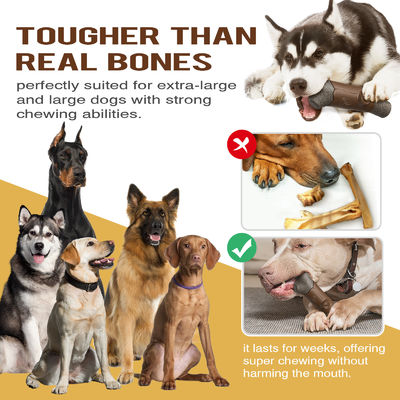 Serviço de personalização fornecido TPR Toy Durable Dog Chew Toy para mastigadores agressivos