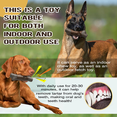 Brinquedos de mastigar para cães de estimação Brinquedos interativos de limpeza de dentes Osso indestrutível Nylon/TPR Brinquedo de ranger