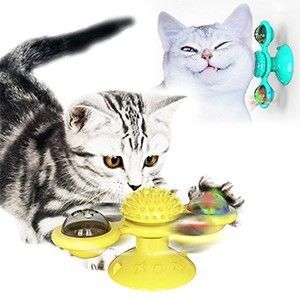 Entretenha seus gatos com brinquedos seguros e ecológicos de vaso de sucção montado na parede