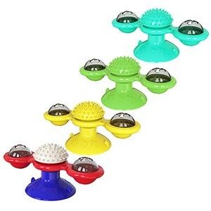 Brinquedo de quebra-cabeça de gato para treinamento de QI Dispensador de alimentos antiderrapante Interativo Slow Feeder Bowl