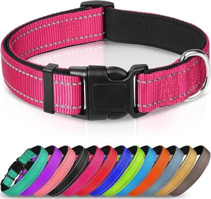 Adjustavel impermeável Flashing Light Up Collar de cão para caminhadas noturnas personalizado