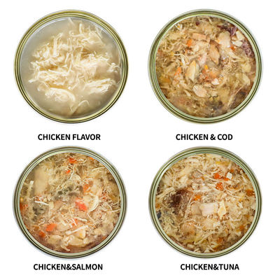 85g de vários sabores de lata de comida para gatos com alto teor de proteínas