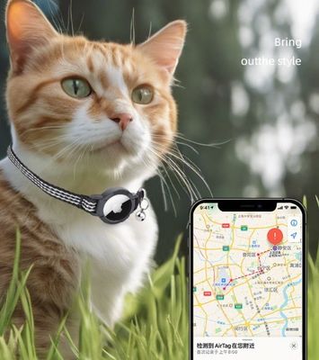 Logotipo personalizado Colar de treinador de animais aceitável com código QR Material poliéster macio