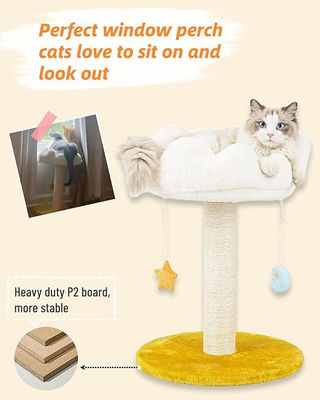 Torre de gato de nuvem branca para gatos e animais pequenos