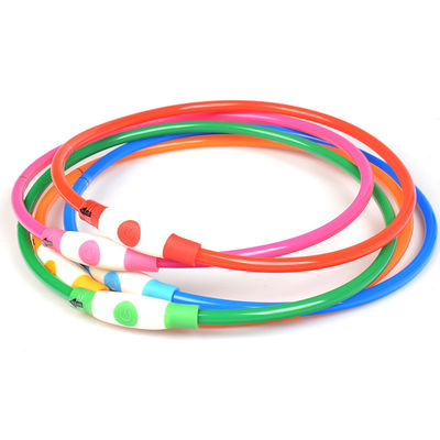 Serviço de personalização fornecido Collar de cão de silicone LED USB à prova d'água recarregável