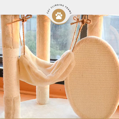 Multilevel Cachorro Escalar Sisal Quadro Moderno Madeira Grande Cachorro Torre de Árvore Móveis Raspadinha