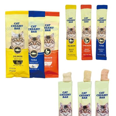 Carne fresca lanche de gato de três sabores Pacote de hidratação de atum de gato para proteção da saúde