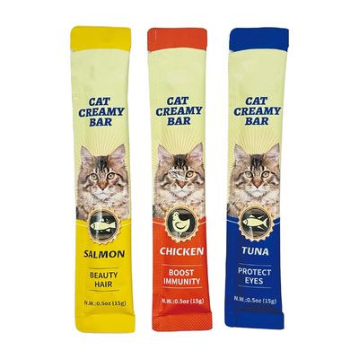 Carne fresca lanche de gato de três sabores Pacote de hidratação de atum de gato para proteção da saúde