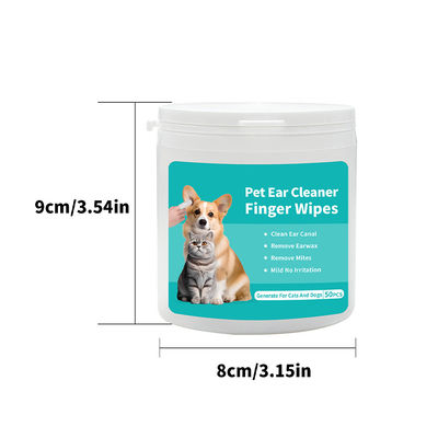 Serviço de personalização fornecido Venda de toalhas de limpeza de orelhas para cães e gatos não tecidas