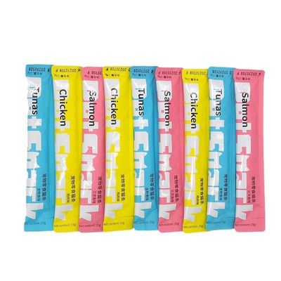 Principais ingredientes: atum 15 g/pcs Bastões de lanche para gatos para suplementos de nutrientes e cálcio