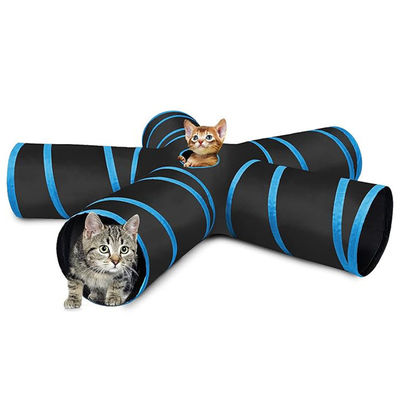 Estilo Popular Foldable Soft Cat Circle Tunnel Toy Square Desmontável Felt Cat Scratcher Tunnel