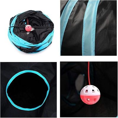 Serviço de personalização fornecido 4 Way Cat Tunnel Bed Pop-up Collapsible Pet Tube Toy