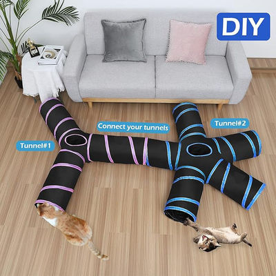 Seguro e durável 3 Way 4 Way 5 Way Cat Tunnel Toy com a vantagem de suave e ecológico