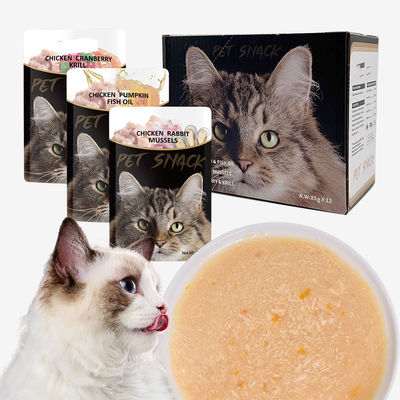 Saúde e delicioso peito de frango comida húmida para gatos para animais de estimação suprimentos favoritos dos gatos