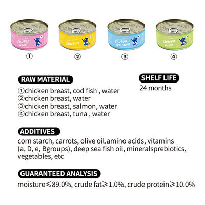 1 ano de validade Aromas mistos Alimentos húmidos para animais de estimação e gatos 170 g Carne branca Alimentos enlatados para gatos