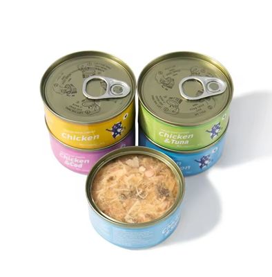 Proteína de Marca Privada Personalizada Alimento de Gato em lata húmido para saúde e sabores múltiplos