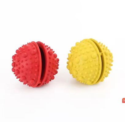 Bolas de mastigar interativas para cachorros não tóxicas e duráveis para limpeza de dentes/treinamento de QI