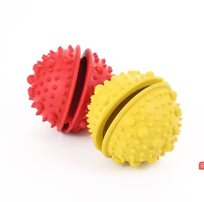 Bolas de mastigar interativas para cachorros não tóxicas e duráveis para limpeza de dentes/treinamento de QI