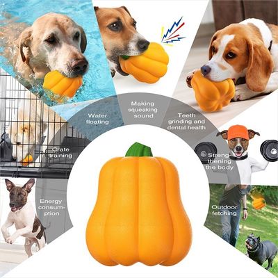 TPR Pumpkin Ball Shake faz risos Interativo brinquedo de cachorro para pastoreio e treinamento