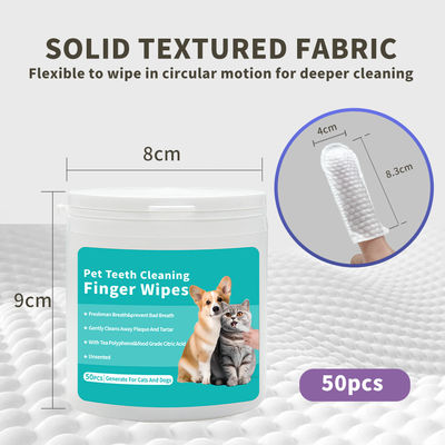 ST-03 Dentes de animais de estimação Branqueamento de dedos Acessórios úmidos 8,3cm*4cm