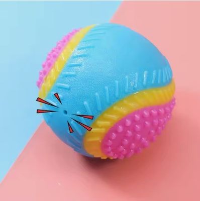 Não tóxico Amigável ao ambiente Bolas de cão barulhentas interativas duráveis brinquedo de mastigação