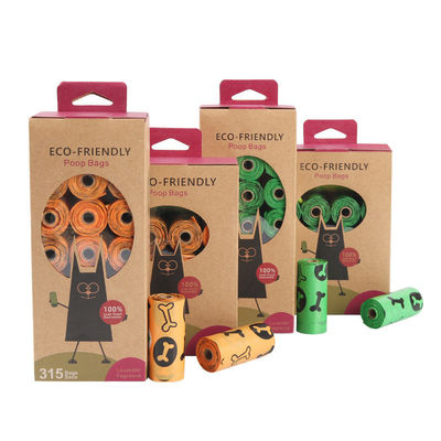 Saco biodegradável, compostável, biodegradável, de excrementos de cães, para eliminação de sacos plásticos para animais de estimação