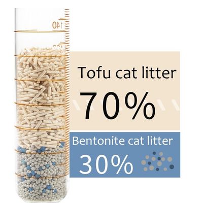 Areia macia biodegradável Tofu Cat Litter Low Tracking Strong Clumping ODM Designs para gatos