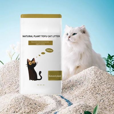 Areia macia biodegradável Tofu Cat Litter Low Tracking Strong Clumping ODM Designs para gatos