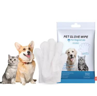 9.6in*12.6in Tamanho de folha Luvas de limpeza para animais de estimação para a vida diária Ecológicas e descartáveis