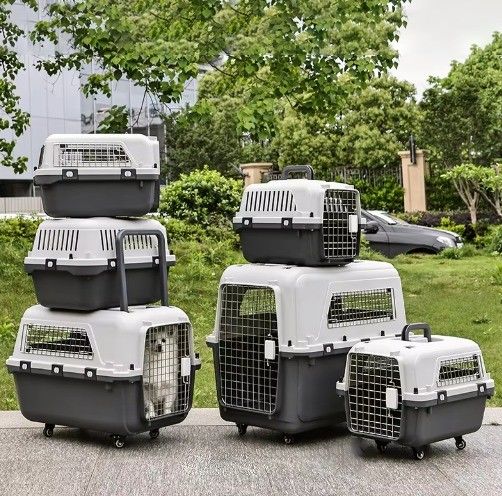 Saúde de Design de Portas Duplas Cachorro Carregador de Viagem de Gato com Rodas e Espaço Super Grande