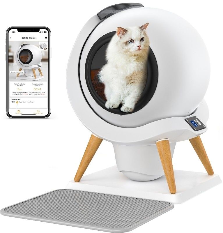 Large auto-limpeza do gato de banheiro bandeja encerrada em móveis de madeira para ODM designs