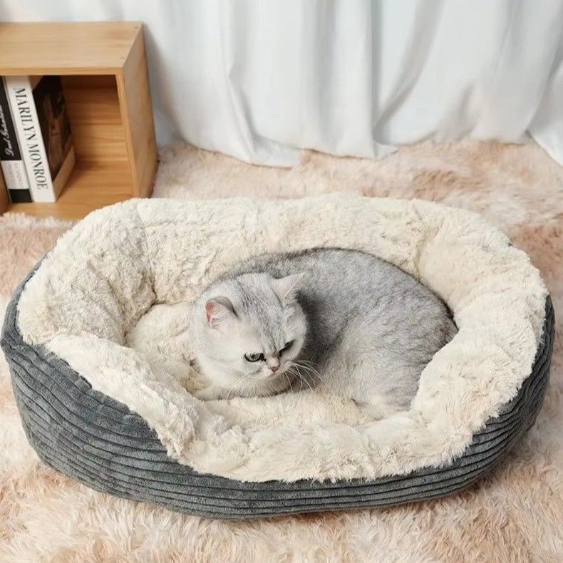 Cachorro e Cachorro Cama com Cabelo Ultra Lavavel Espessado Colareta Mochila Pad Fleece Dormir de Animais de Criança