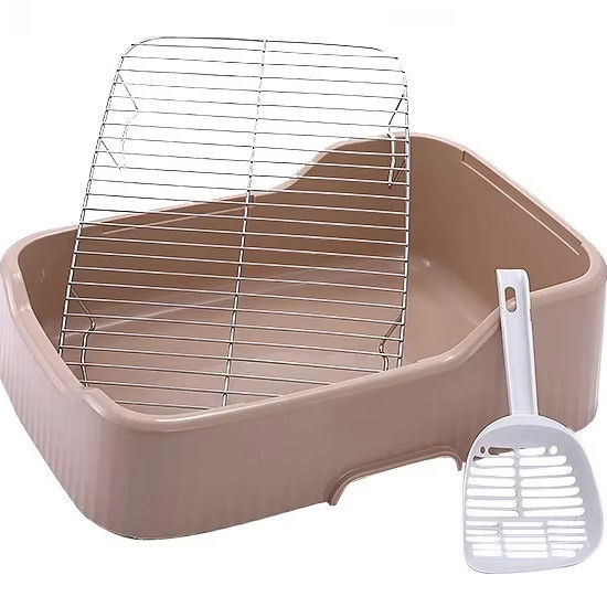 Conveniente interior do cão Potty Tray Sem vazamento derramamento Parede de proteção e fácil design limpo