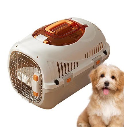 Carregador de viagem de animais de estimação portátil de metal padrão sólido para transporte de gatos e durabilidade