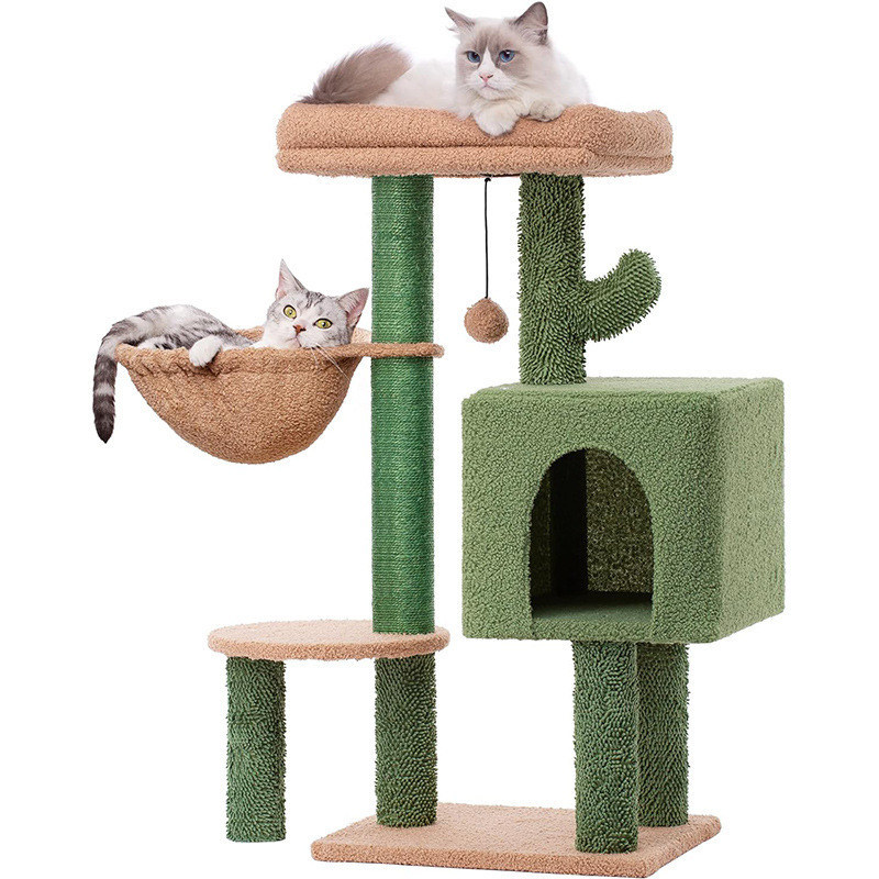 Mobiliário de gato Casa de animais Sisal Corda Árvore de gato para escalada e gatos educacionais