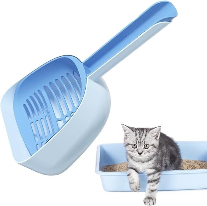 Multifuncional grande buraco cat litter scoop plástico durável pá de animal de estimação com ODM designs