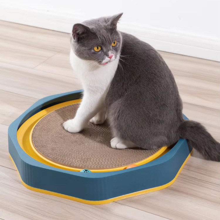 Caixa de cartão ondulado, protector de móveis para animais de estimação para brinquedos