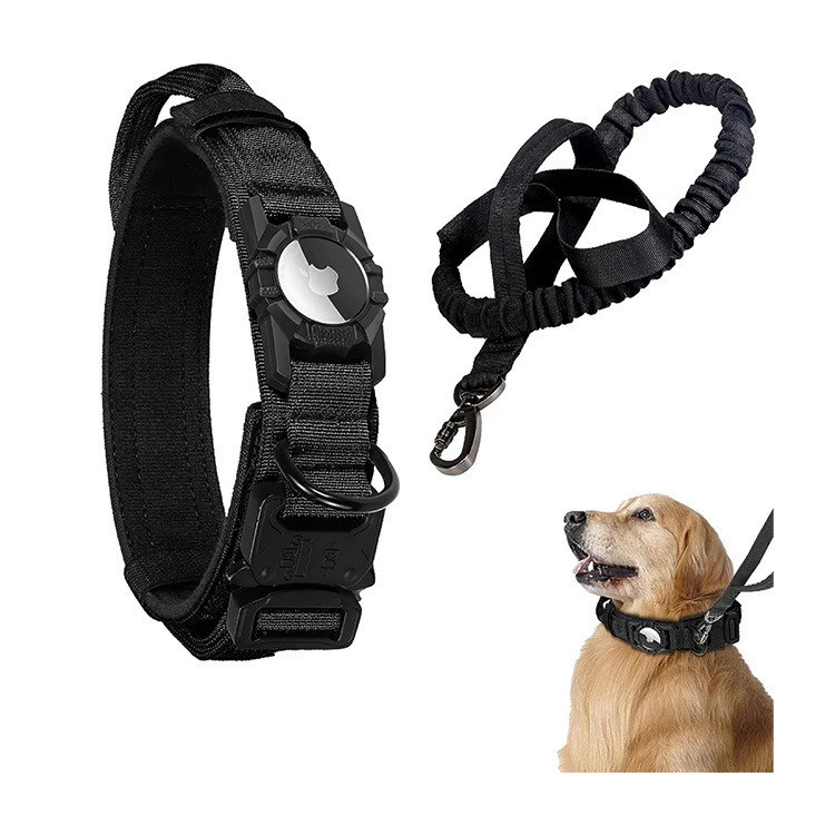 Traçador GPS personalizado Air Tag Colarinho de cão com Nylon ajustável e design pesado