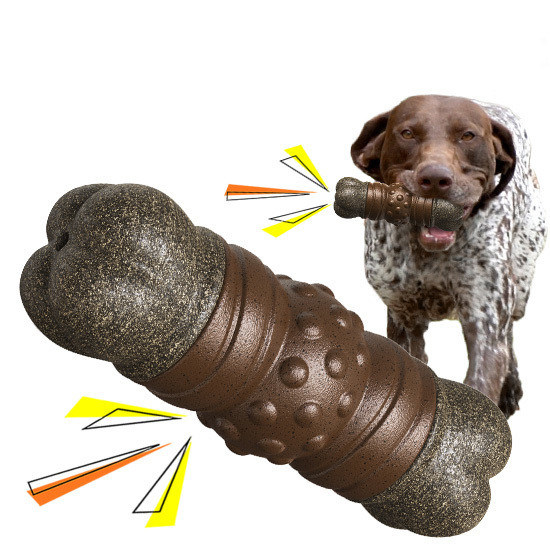 Sustentável Estilo de moda Cão Grito Brinquedo Bastão Ossos para Dentes Limpeza de Dentes Brinquedos de mascar