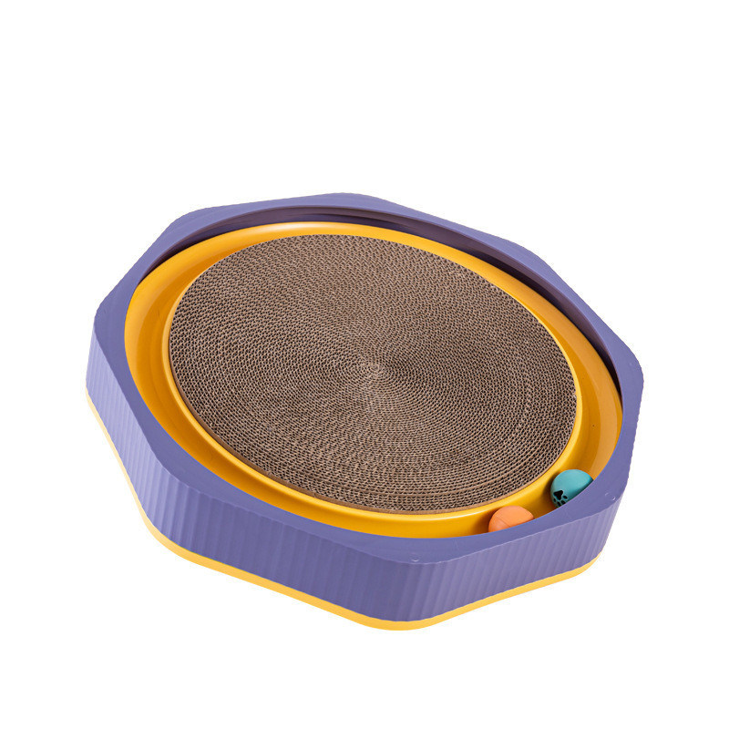 Cat Scratcher Cartão Oval corrugado Scratch Lounge cama para gatos durável raspando