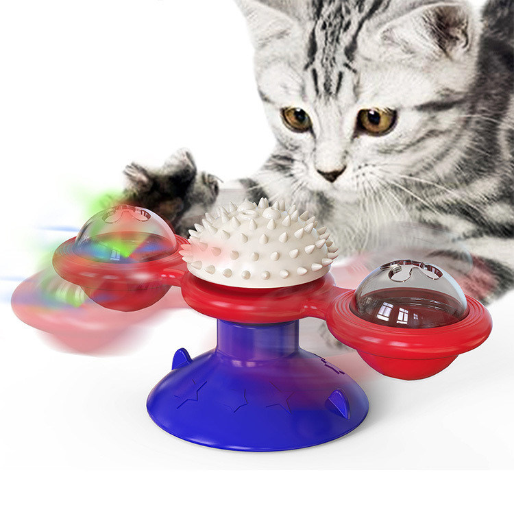 Dispensador de alimentos TPR Brinquedos interativos para gatos Brinquedos de design para gatos de interior Material ABS