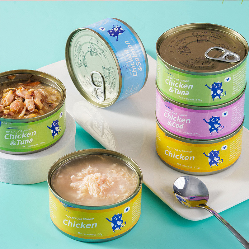 Verdadeiros doces de gato de sabor natural misturado para a saúde digestiva em 85g 170g de alimentos enlatados