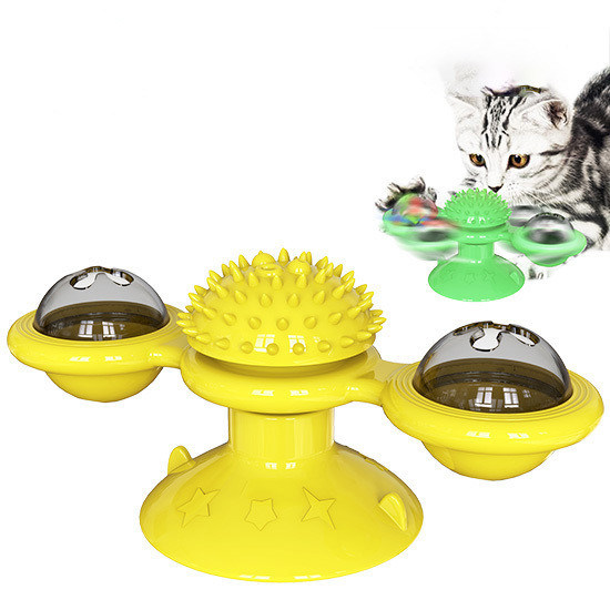 Entretenha seus gatos com brinquedos seguros e ecológicos de vaso de sucção montado na parede
