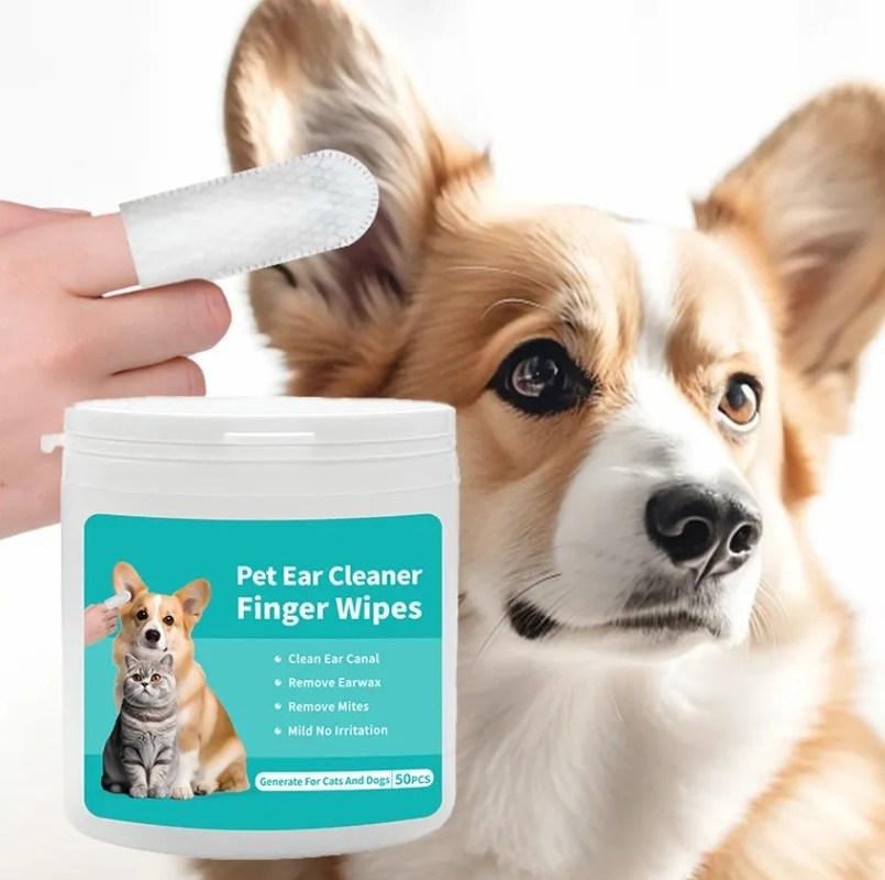 Serviço de personalização fornecido Venda de toalhas de limpeza de orelhas para cães e gatos não tecidas