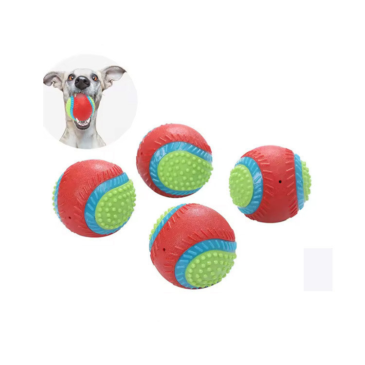 Logotipo personalizado Acceptável Brinquedos para animais de estimação Bola de ténis indestrutível para cães para esportes ao ar livre