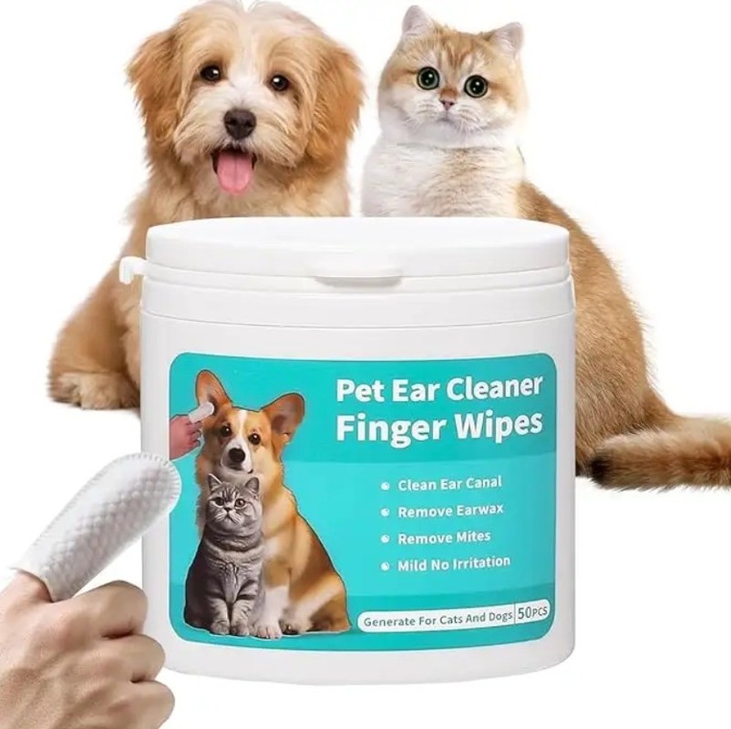 Toalhas húmidas brancas ou personalizadas para animais de estimação para banho de água e cuidados com os olhos