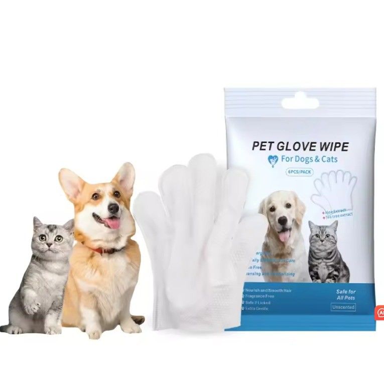 9.6in*12.6in Tamanho de folha Luvas de limpeza para animais de estimação para a vida diária Ecológicas e descartáveis